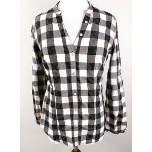 Converse One Star Women's Shirt with Black, White and Silver Threads, Size M